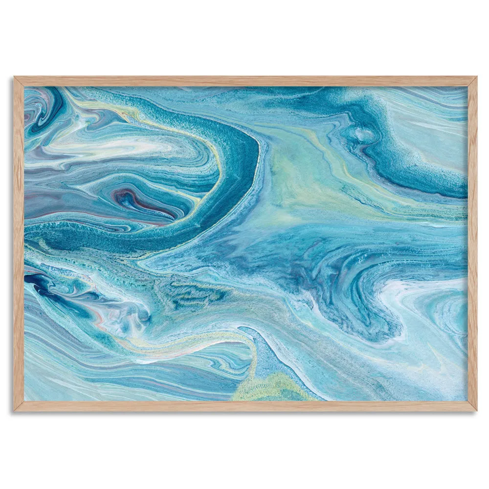 Abstract Ocean Park - Art Print