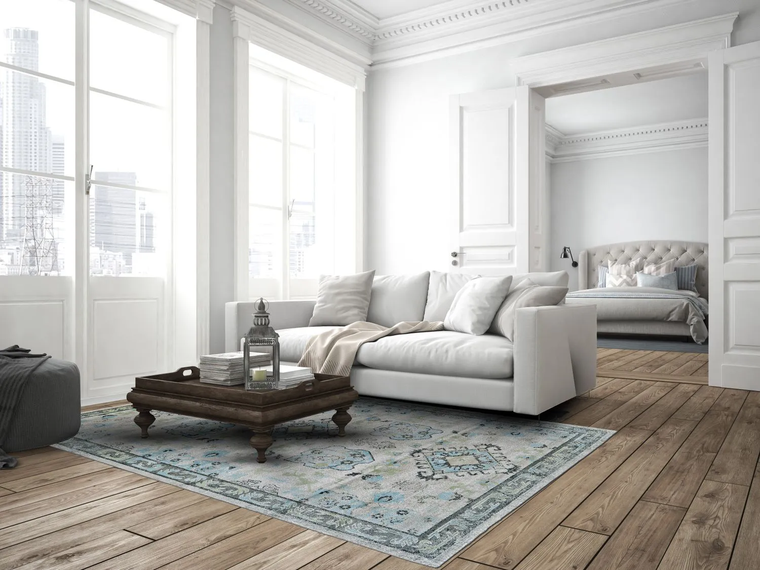 Alessandria Gray Rug by BD Fine