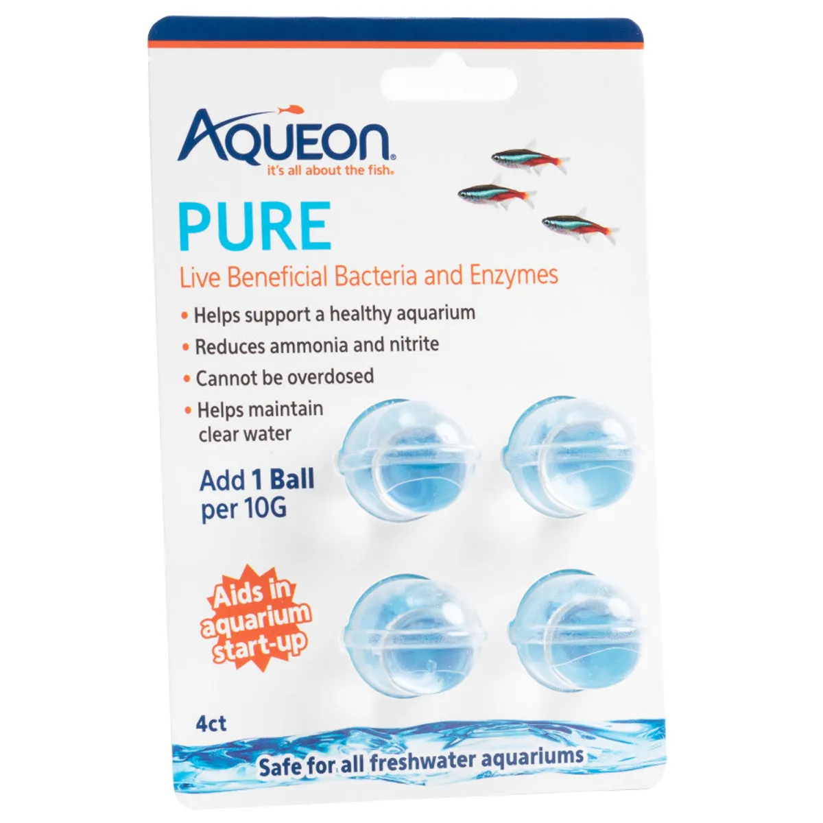 Aqueon Pure 4 Pack of 10 Gallon Balls