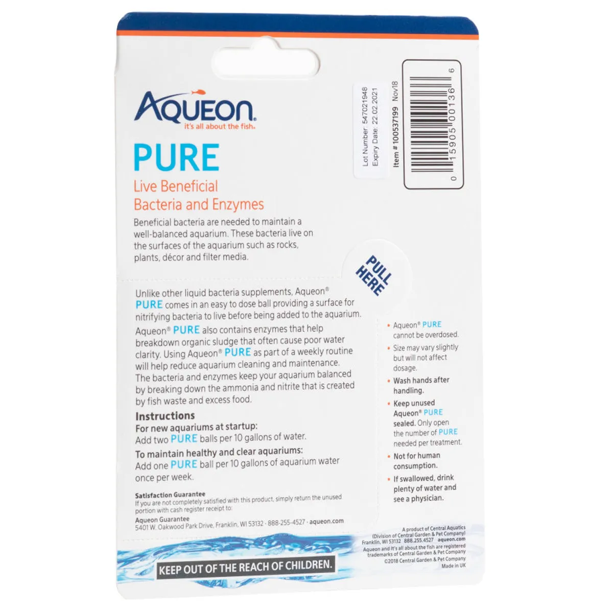 Aqueon Pure 4 Pack of 10 Gallon Balls