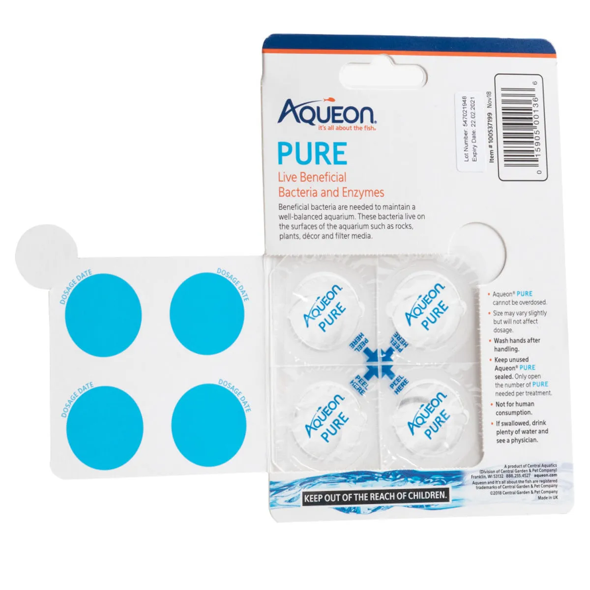 Aqueon Pure 4 Pack of 10 Gallon Balls