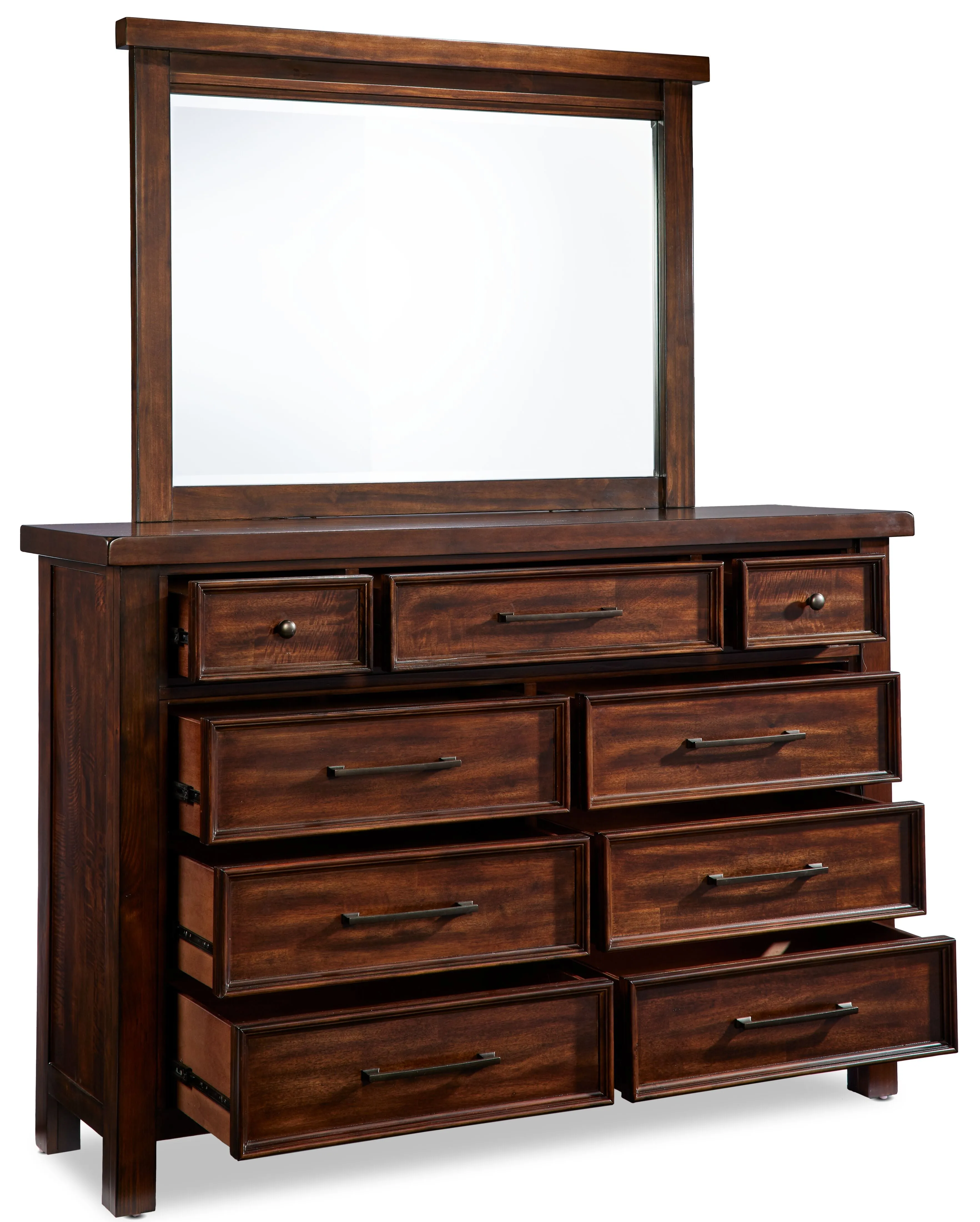 Ashtyn 9 Drawer Dresser - Dark Brown