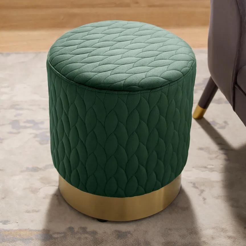 Ayla Ottoman - Green