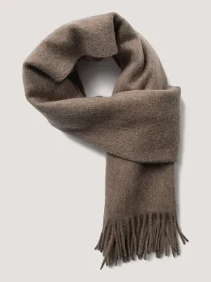 Bruun & Stengade Men Brown Solid Fringed Muffler