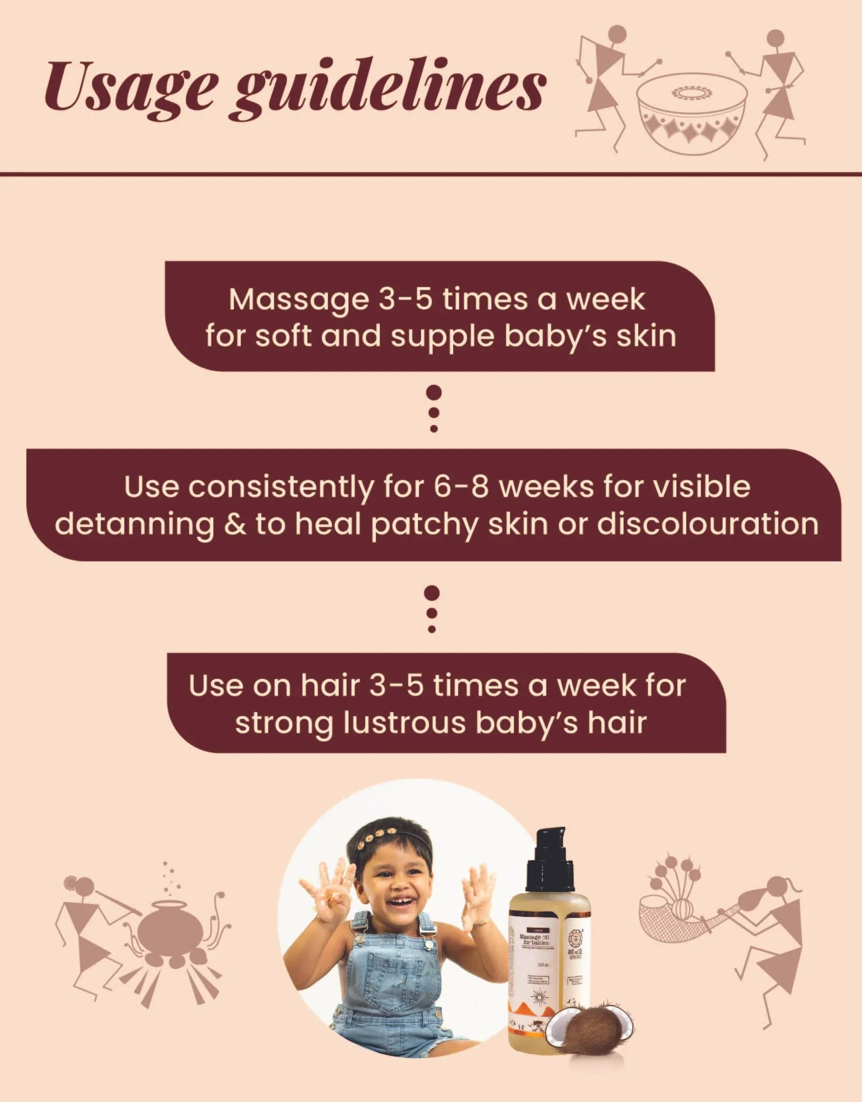 Coconut Milk Baby Massage Oil (Classic) | Soothens and rejuvenates skin |  0  m| 100 ml