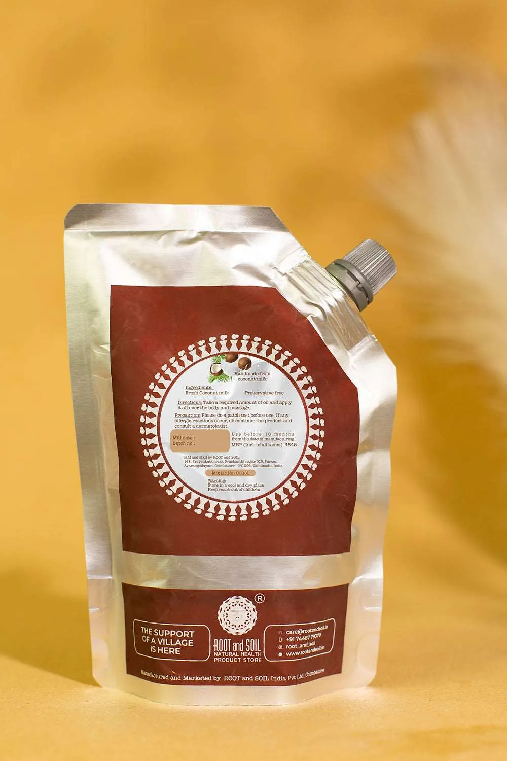 Coconut Milk Baby Massage Oil (Classic) | Soothens and rejuvenates skin |  0  m| 100 ml