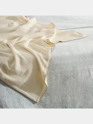 Cream Whip | Cotton Bamboo | Cord Rib | Throw