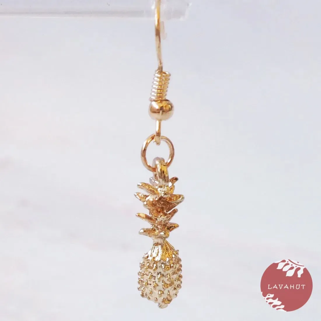 Dainty Golden Pineapples Drop Earrings
