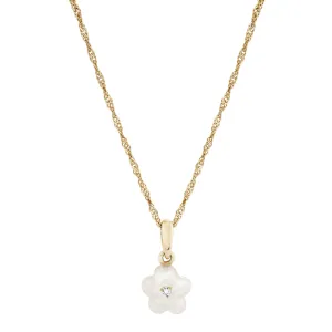 Diamond Blossom Mother of Pearl Charm