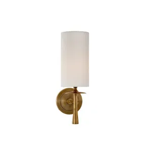 DRUNMORE SINGLE SCONCE IN HAND-RUBBED ANTIQUE BRAS