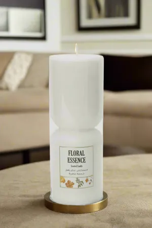 Floral Essence Scented Pillar Candle