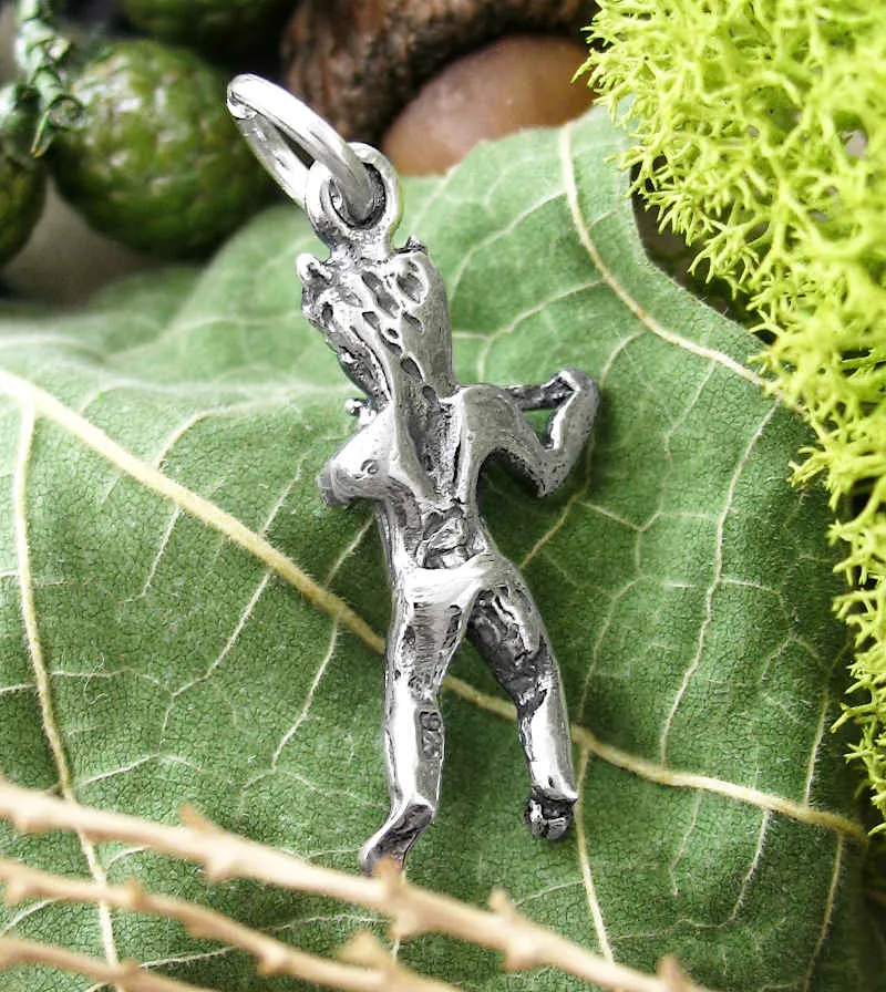 Flute-Playing Pastoral God Pan Charm