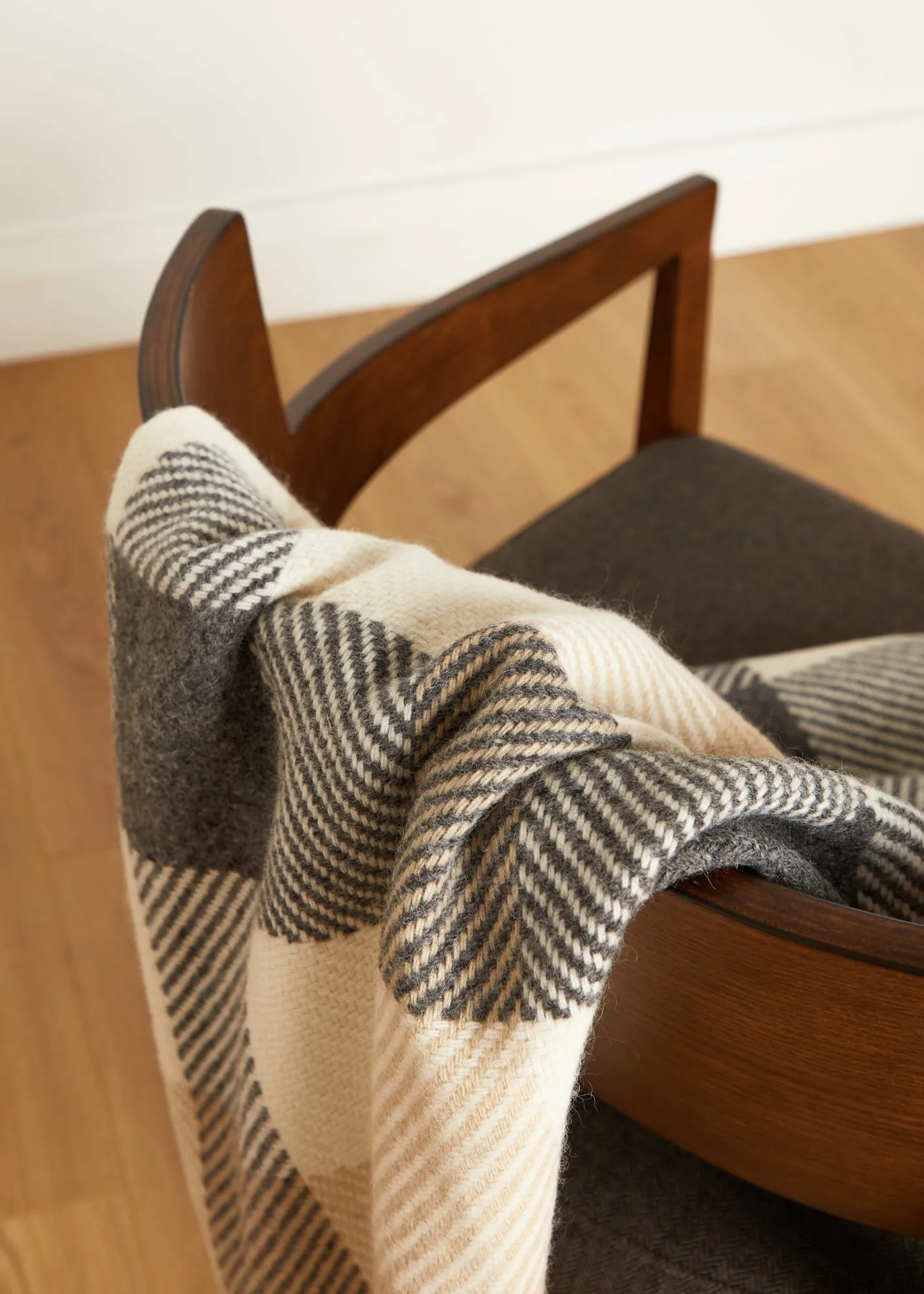 Foxford Classic Dublin Check Merino Throw