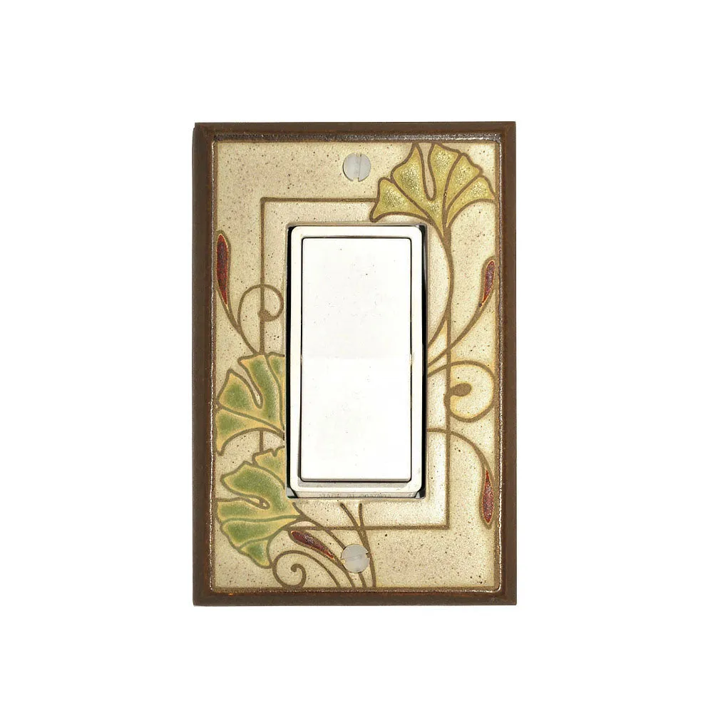 Ginkgo Ceramic Tile Switch Plate