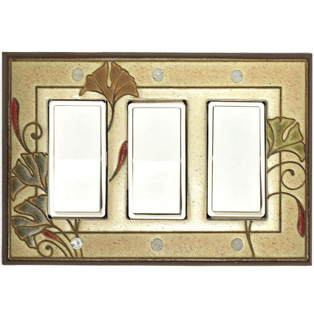 Ginkgo Ceramic Tile Switch Plate