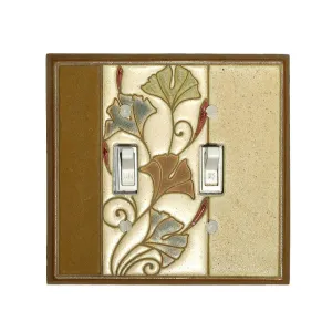 Ginkgo Ceramic Tile Switch Plate