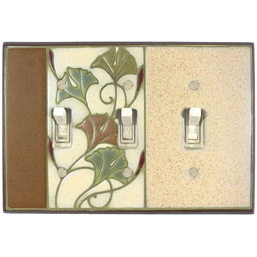 Ginkgo Ceramic Tile Switch Plate