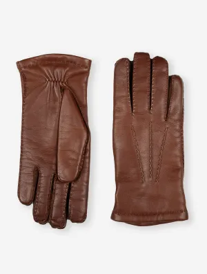 Handsewn Cashmere Gloves Chestnut