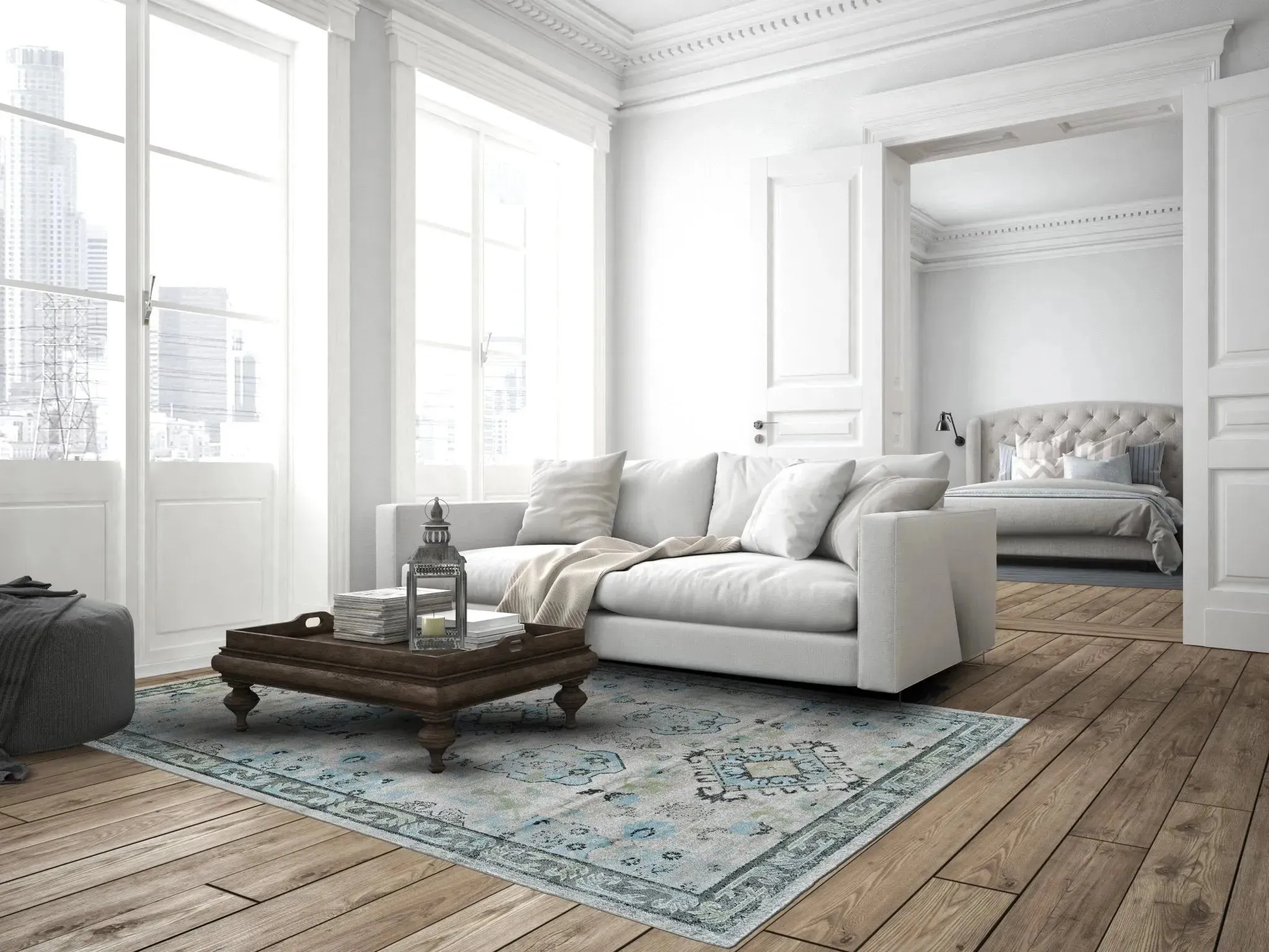 Katari 6613378F Birch/Sterling Rug