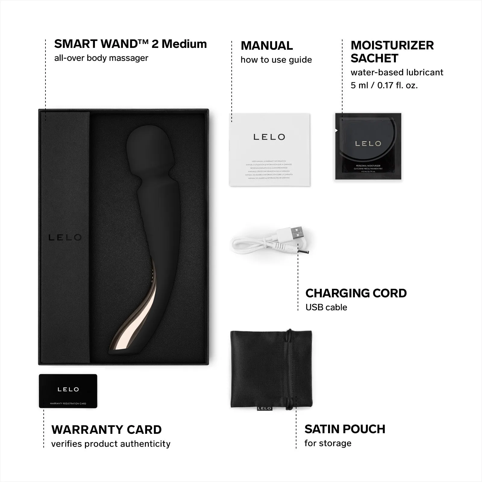 LELO Smart Wand 2 Medium Wand Vibrator