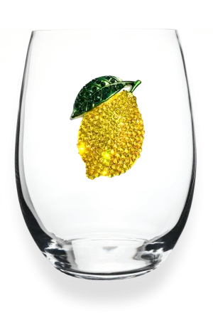 Lemon Jeweled Stemless