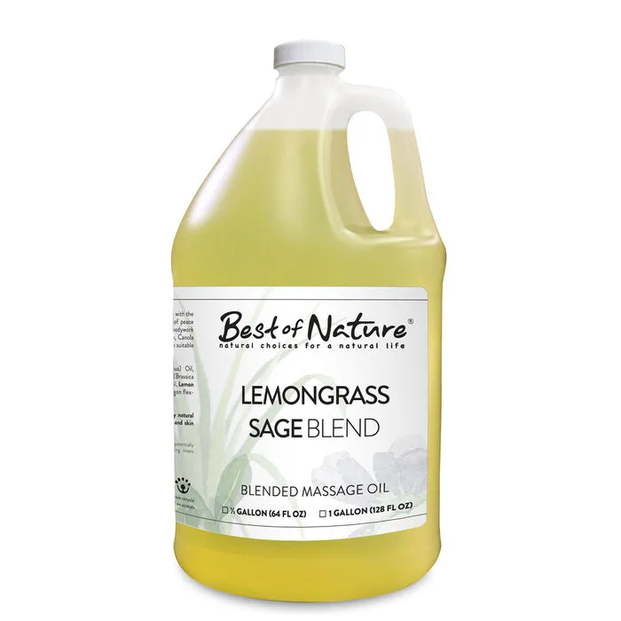 Lemongrass and Sage Aromatherapy Massage & Body Oil