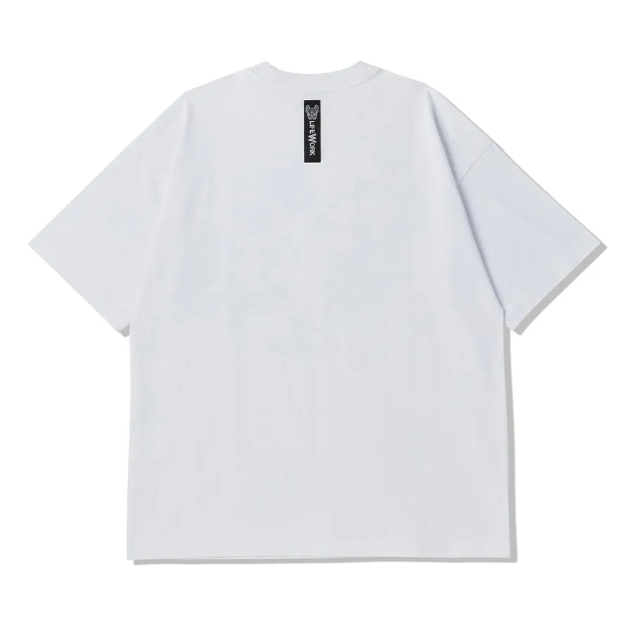 LifeWork LW Monogram Tee White