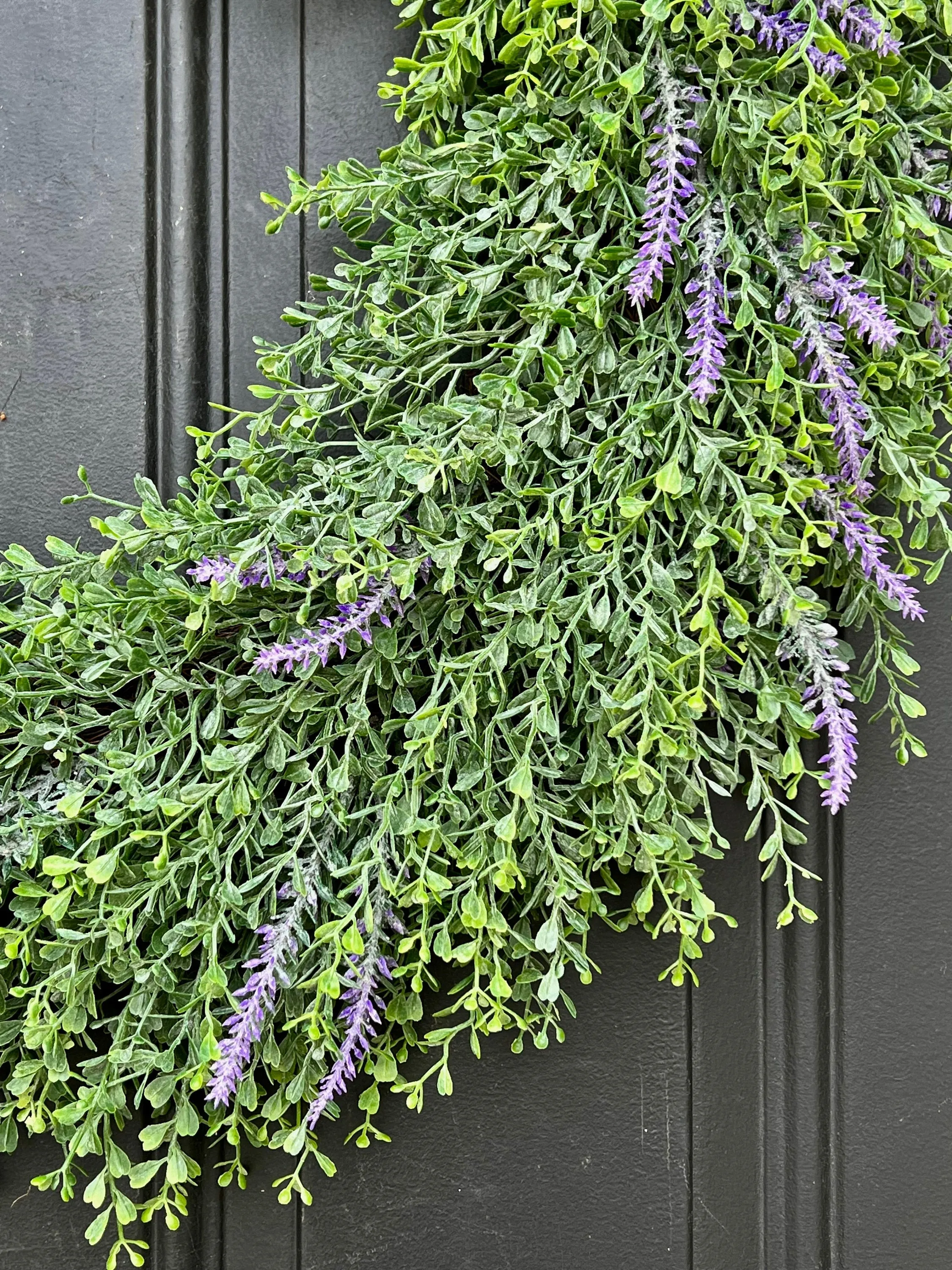 Lush Greenery Wreath with Lavender