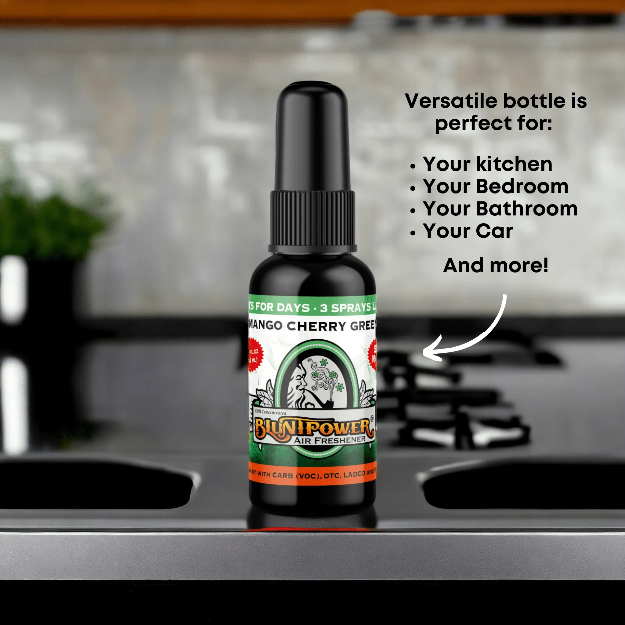 Mango Cherry Green Air Freshener Spray