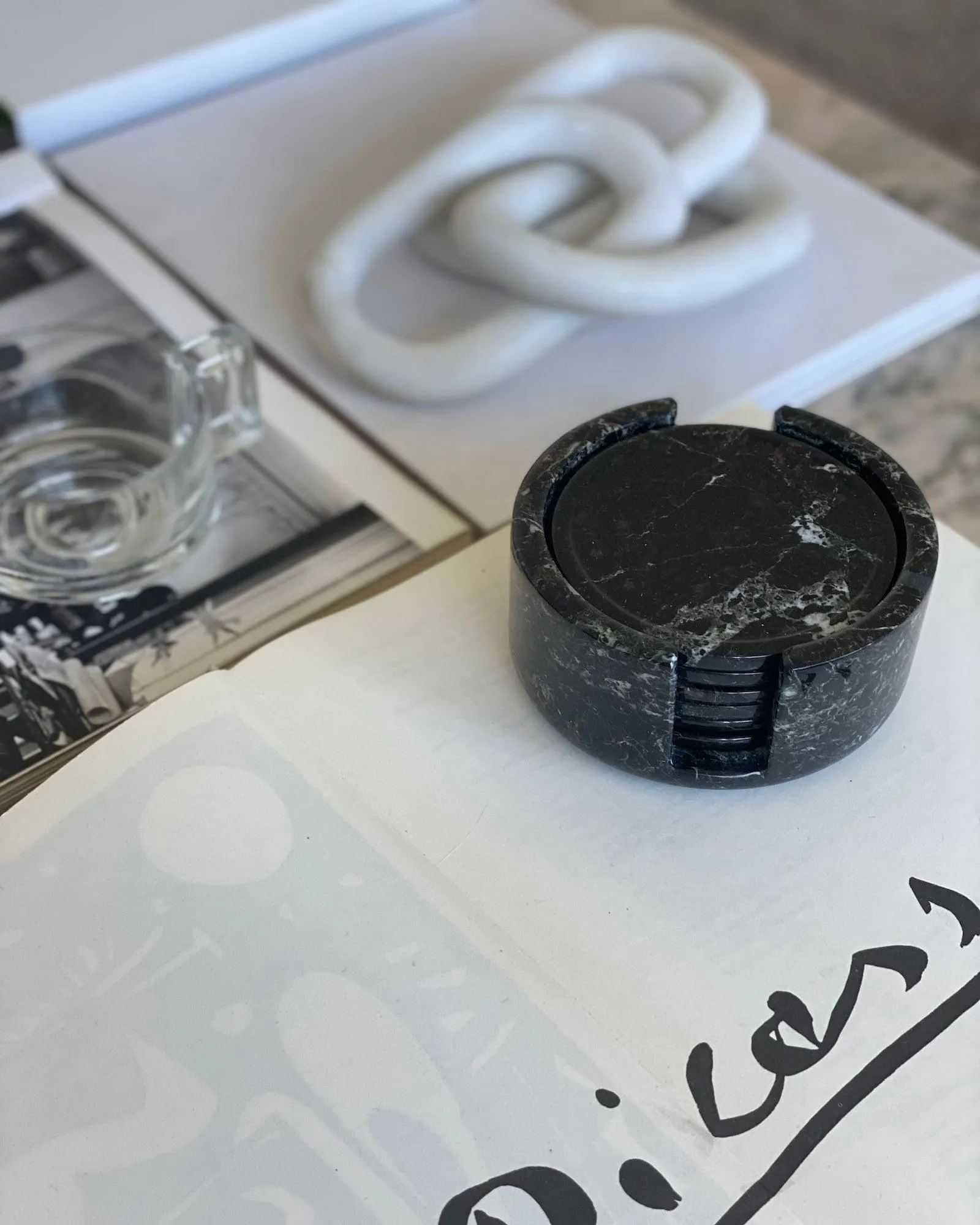 Marble Coasters Set of 6