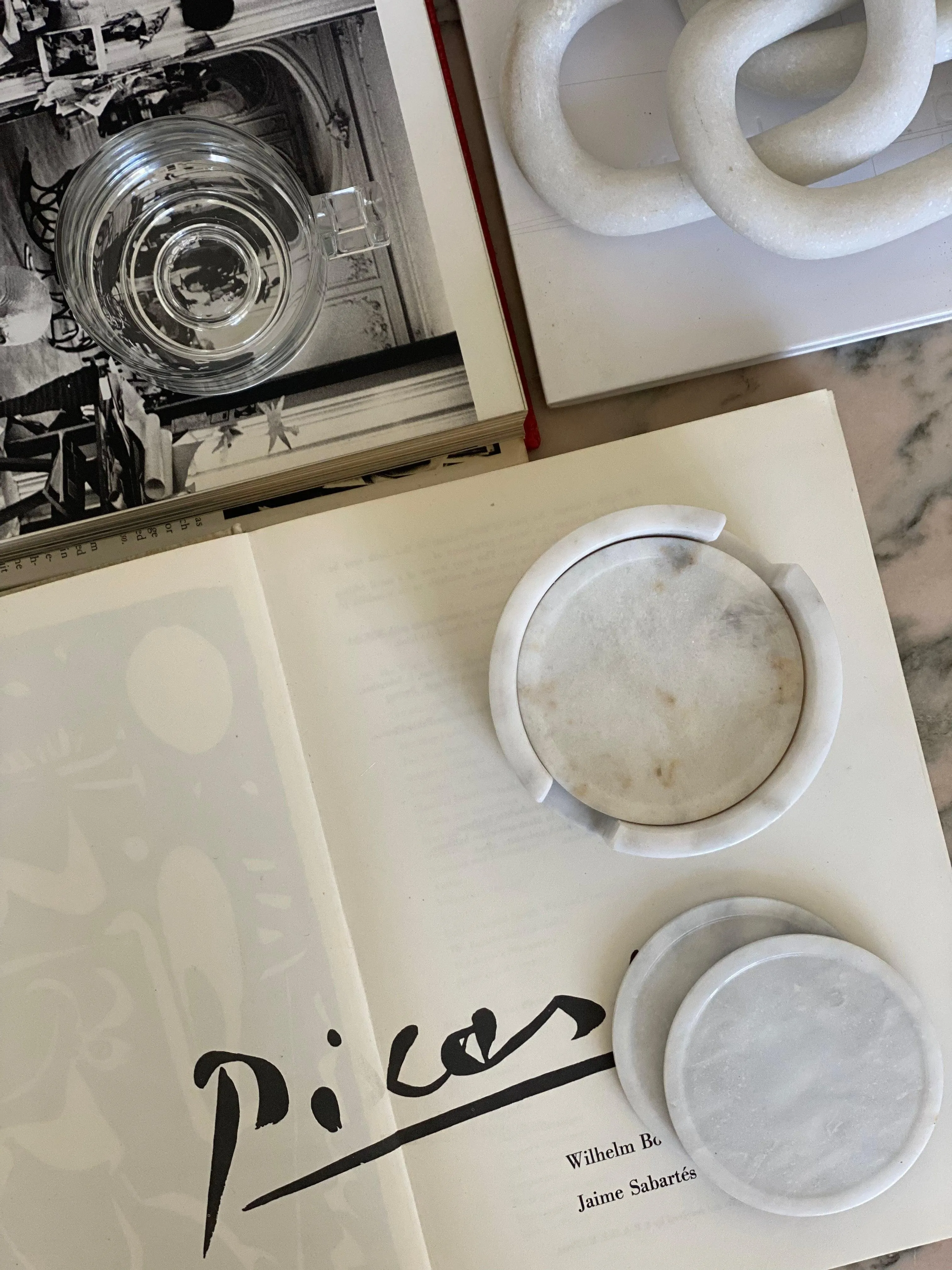 Marble Coasters Set of 6