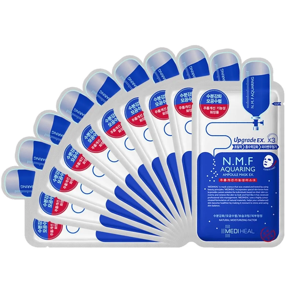 Mediheal N.M.F Aquaring Ampoule Mask EX Upgrade x3 (10pcs)