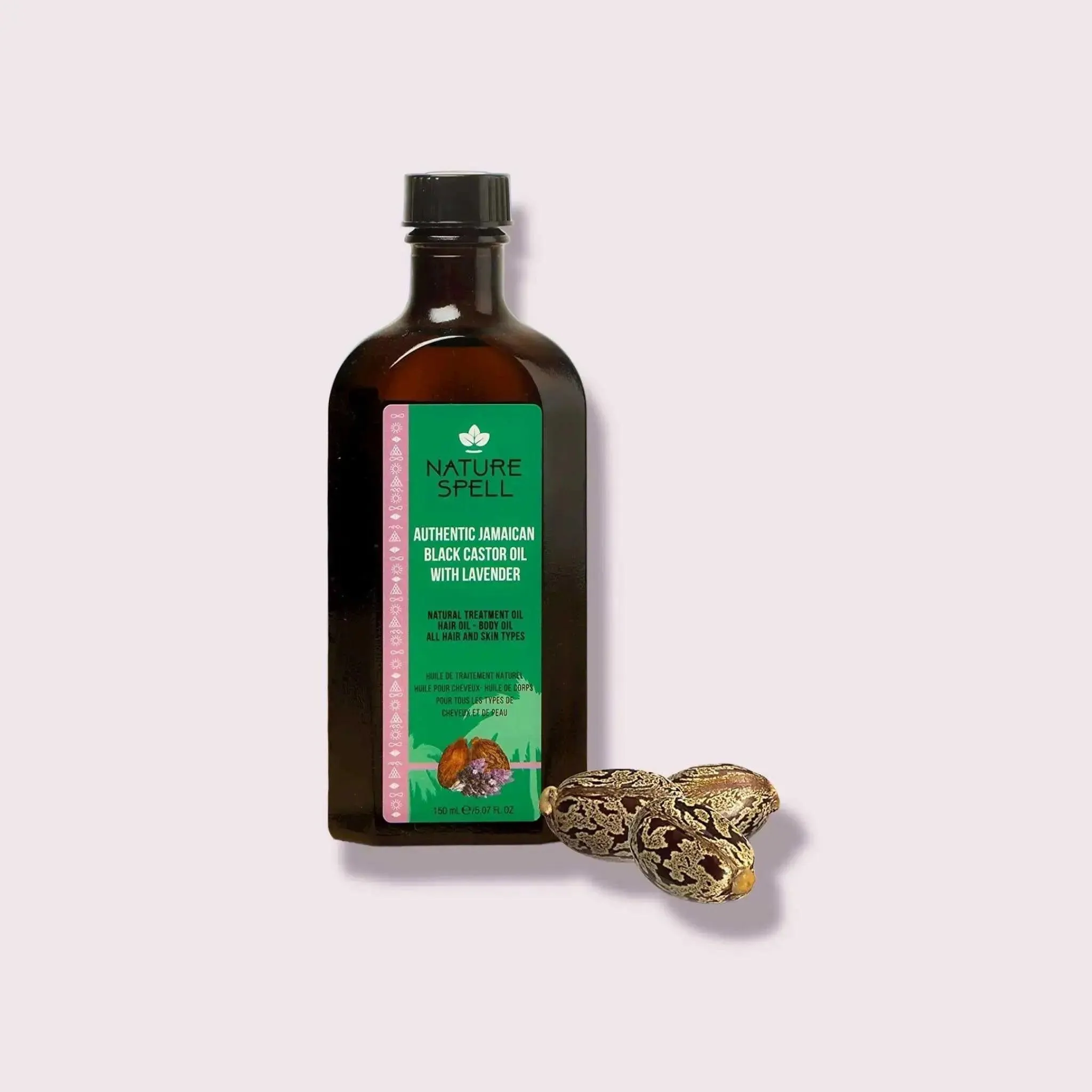 Nature Spell Authentic Jamaican Black Castor Oil with Lavender for Hair & Body 150 ml
