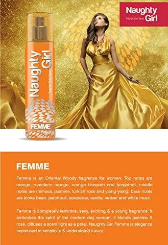 Naughty Girl FEMME, SUMMER & ECHO Perfume Combo For Women, (Pocket Perfume - 60ML Each)