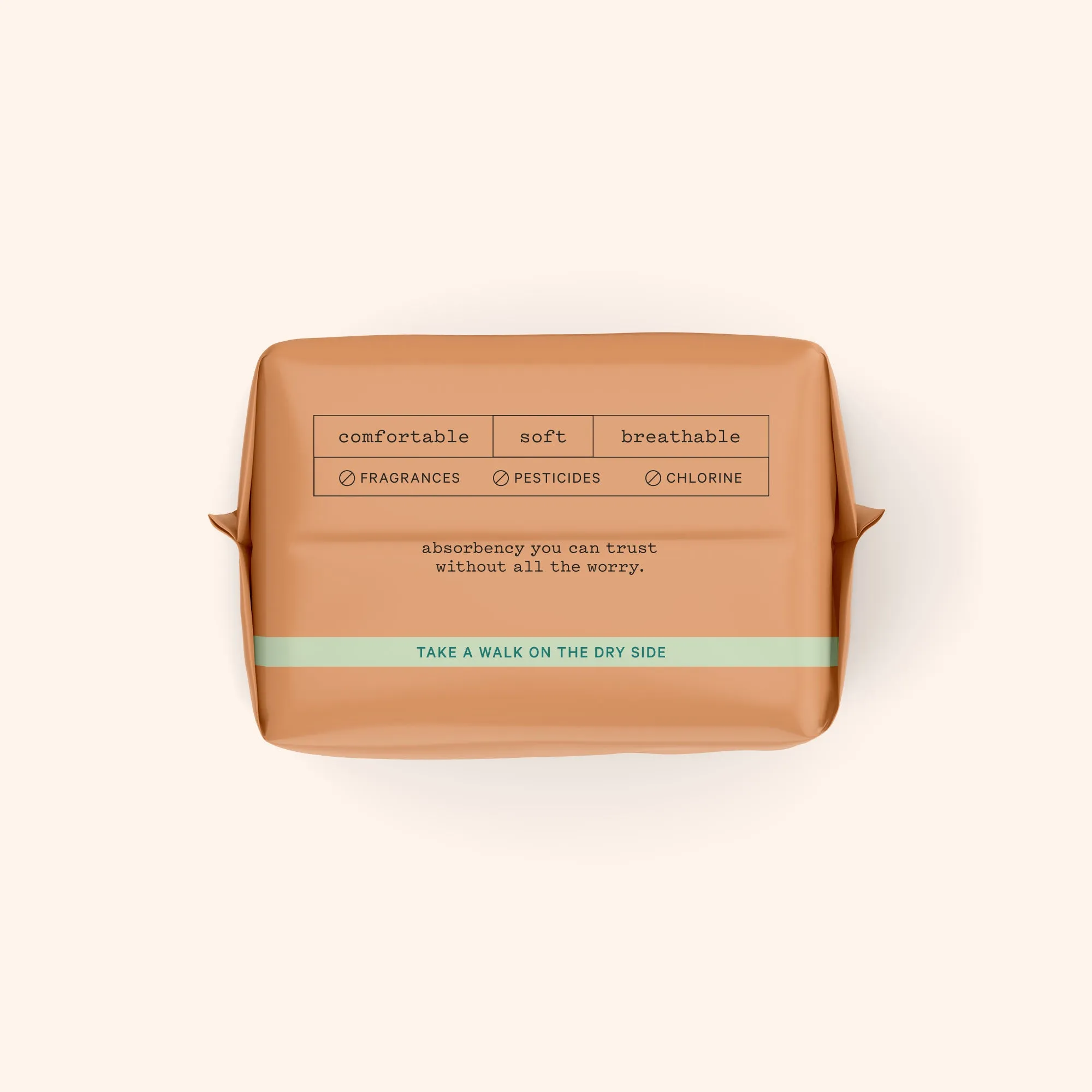 Organic Cotton Cover Herbal Incontinence Pantiliners with Wings