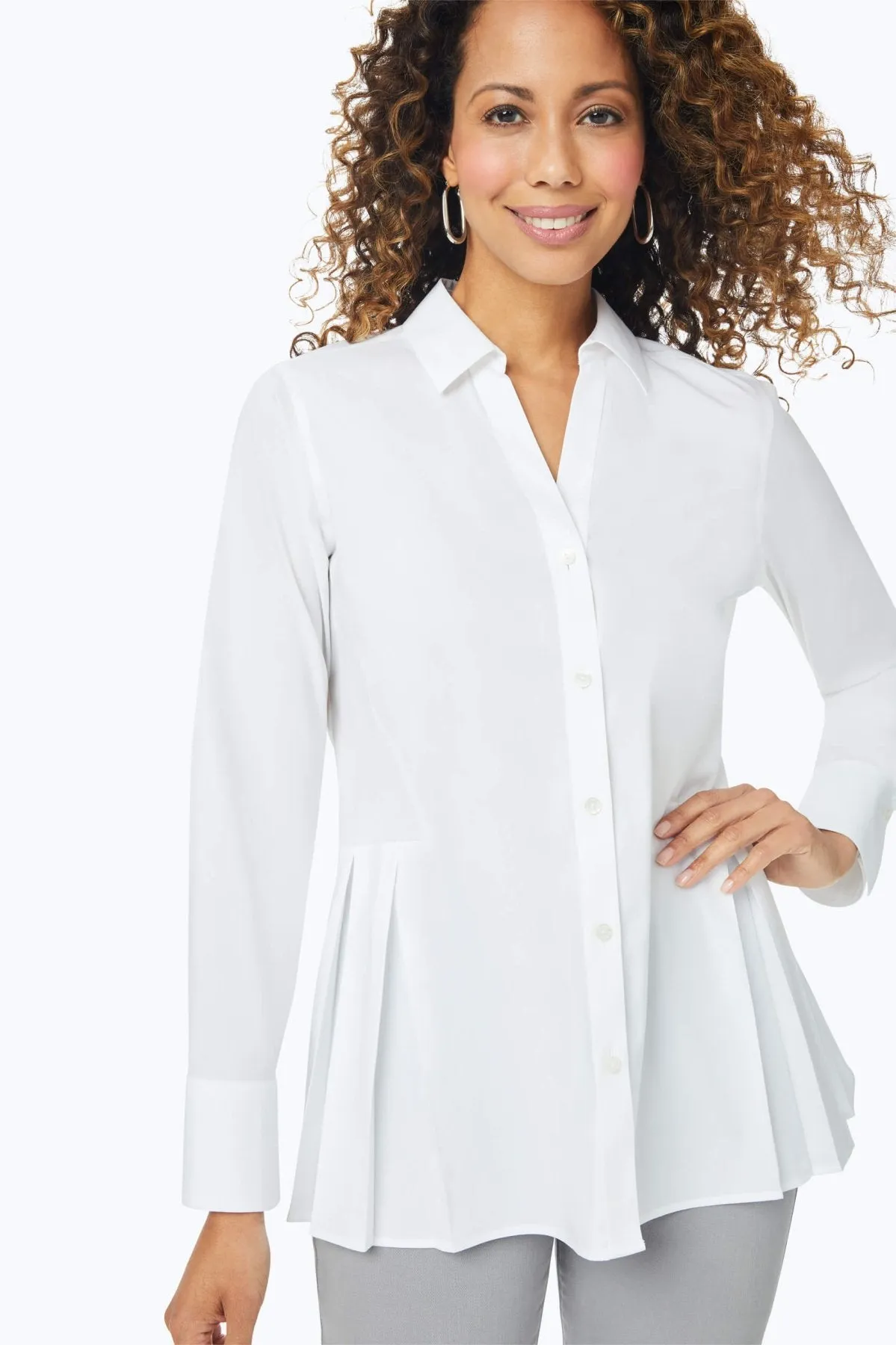 Pippa Stretch No Iron Long Sleeve Shirt