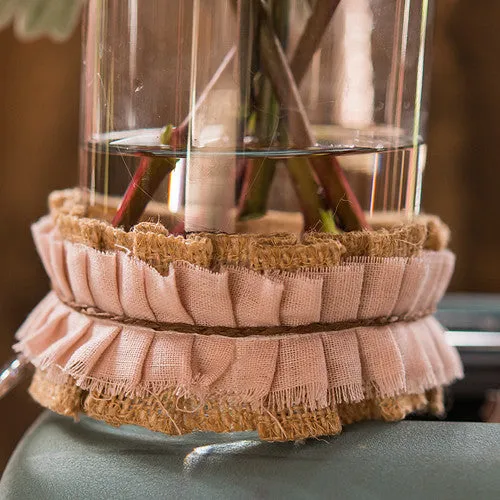 RUFFLED JUTE RIBBON TRIM