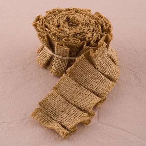 RUFFLED JUTE RIBBON TRIM