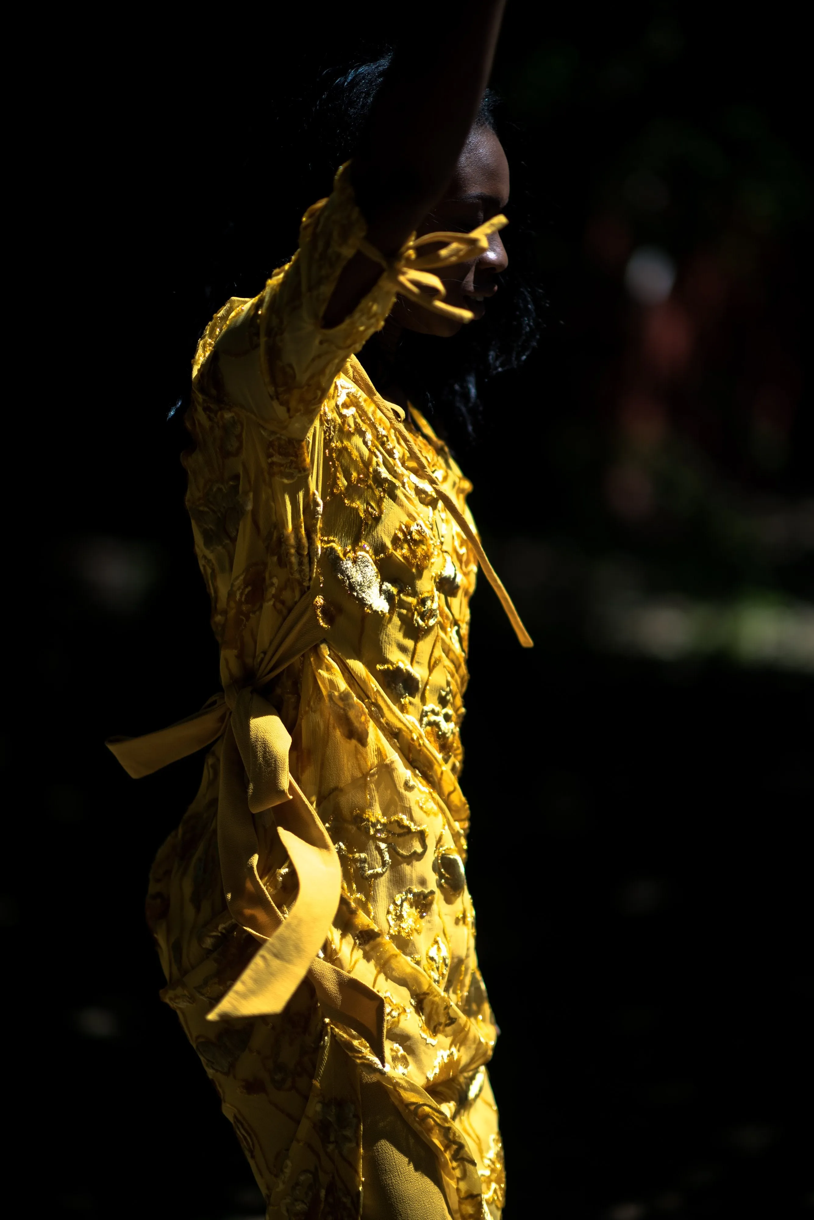 SAFFRON SILK DRESS