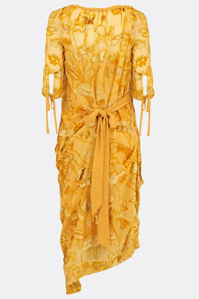 SAFFRON SILK DRESS