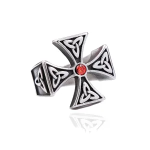 Stainless Steel Odin Trinity Celtic Knot Ring