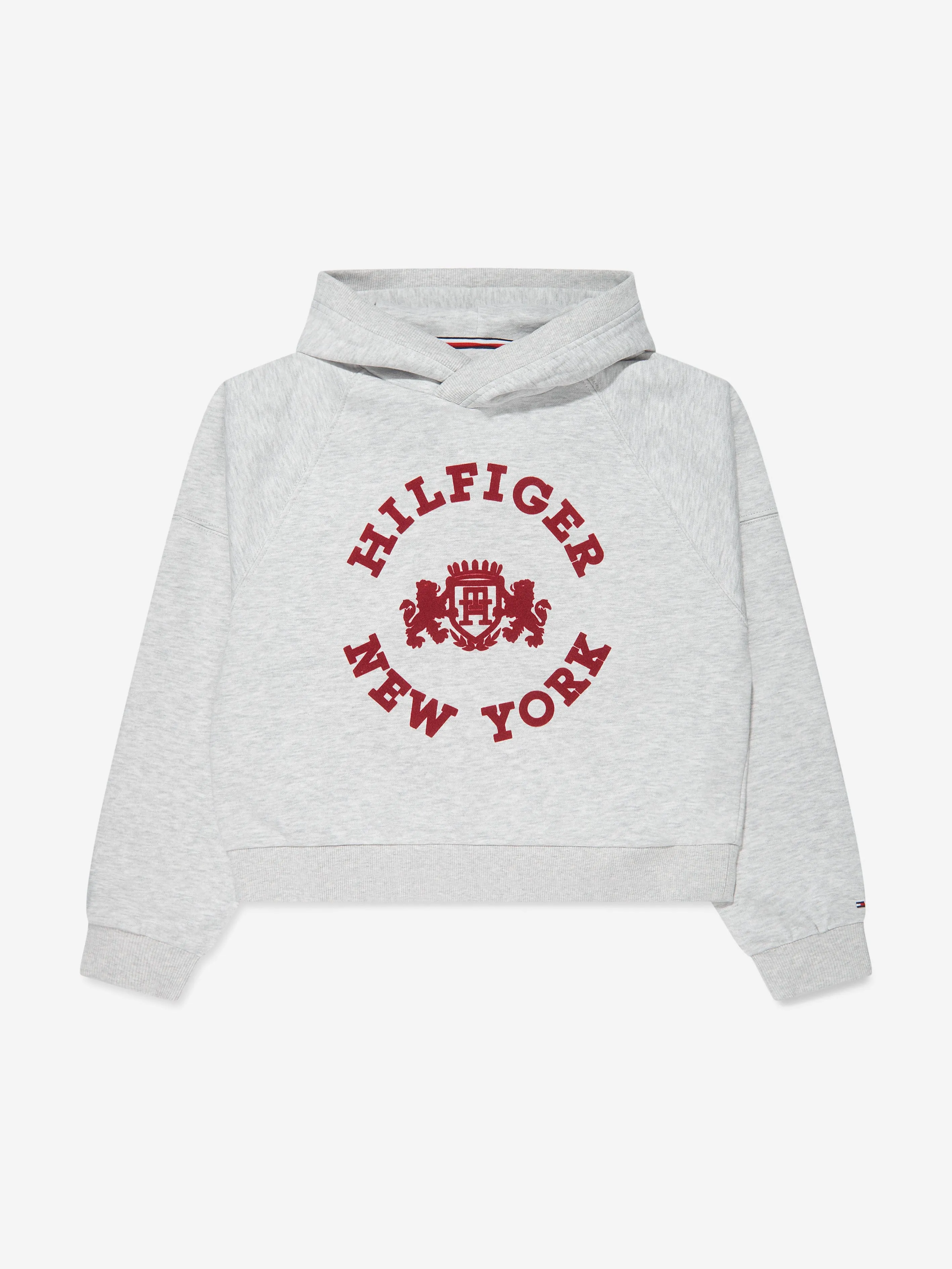Tommy Hilfiger Girls Hilfiger Crest Hoodie in Grey