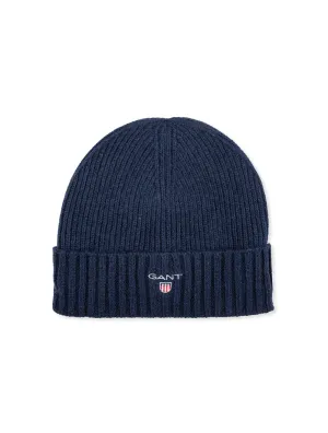 Unisex Wool Lined Beanie-Marine