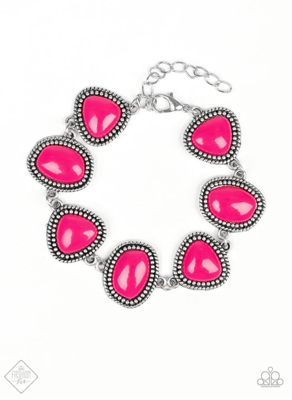 Vividly Vixen Pink Bracelet - Paparazzi Accessories