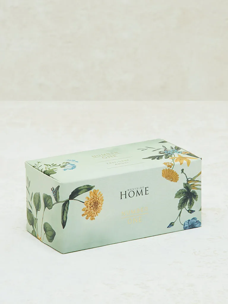 Westside Home Green Fleur Votive Candles (Set of 2)