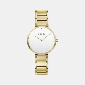 Women's White Analog Stainless Steel Watch V258LXGISG